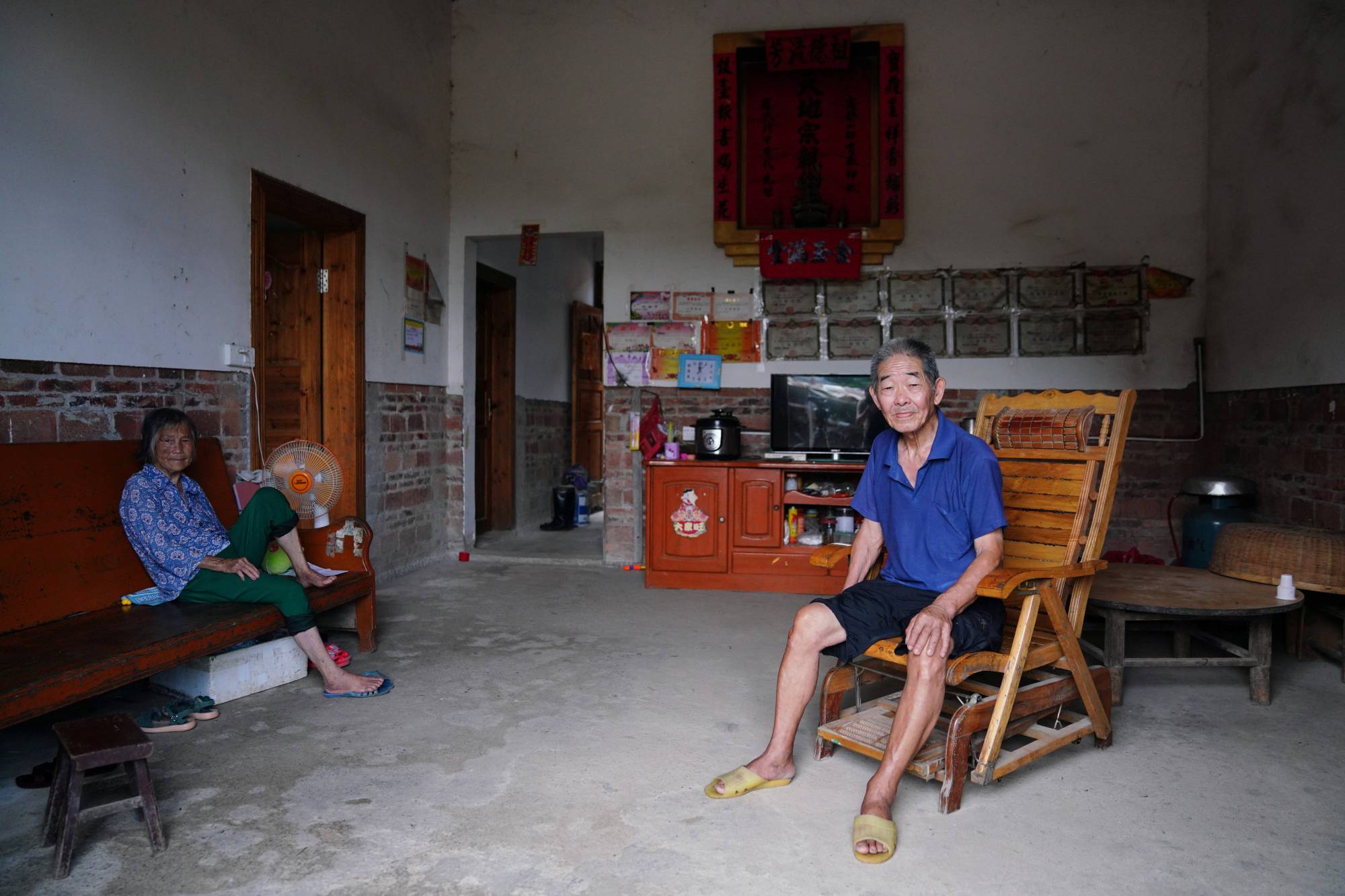 Villager Luo Qiyuan, 81, who helped build the Shazixi dam decades ago, said he's 