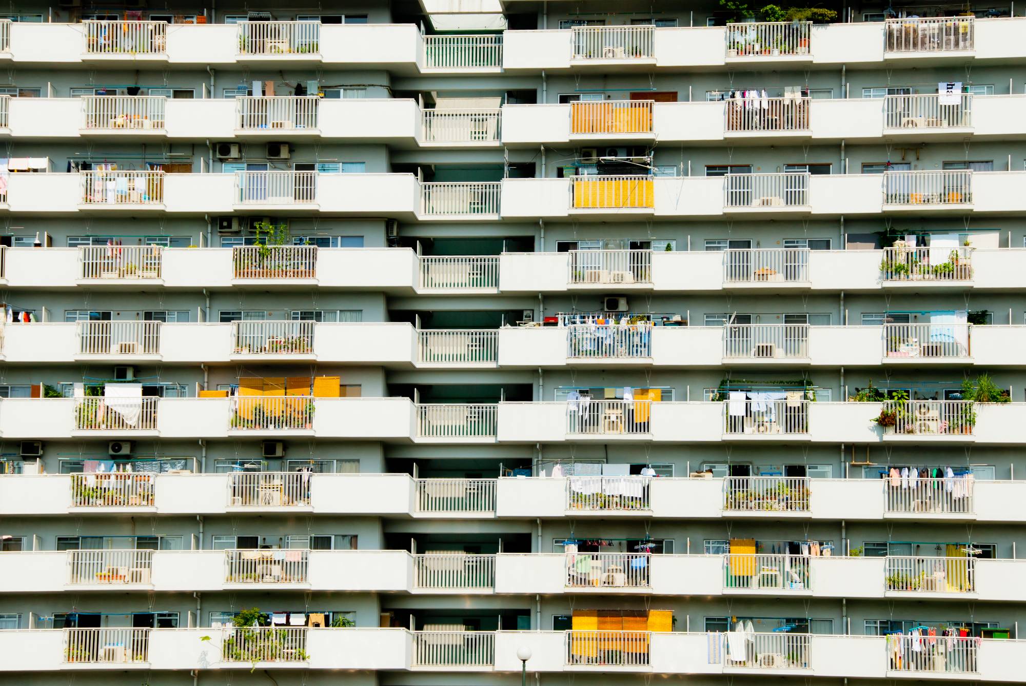 Practical living: In Japan, the balcony has historically been a utilitarian space for drying laundry and storing supplies. | GETTY IMAGES