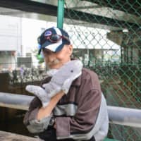 A handy prop: Alfred Weinzierl pulls out his puppet, Kingyo, when he needs to lighten the mood.  | J.J. O\'DONOGHUE
