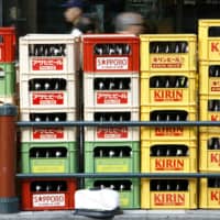 Alcohol delivery services such as Kakuyasu have seen orders from bars and restaurants drop significantly in recent months, while household sales have soared.  | REUTERS