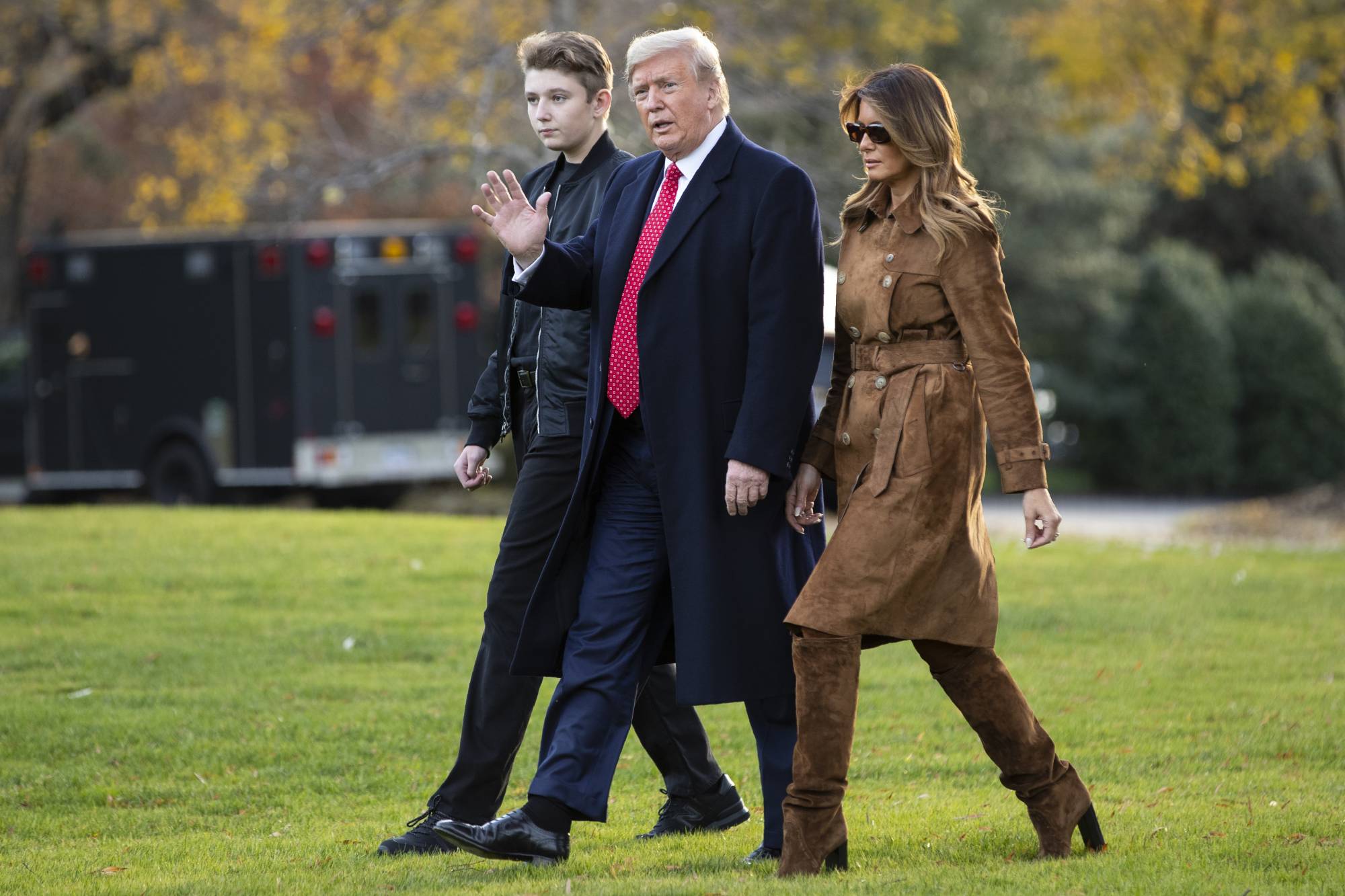 Trump trench coat hot sale
