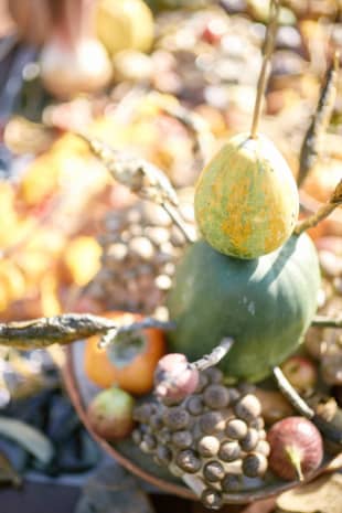 Culinary history: A table detail for Masayo Funakoshi’s 2016 event, 'Edible Landscape: ‘Sacred Food’' | KENICHIRO YAMAGUCHI FOR NARA FOOD CARAVAN