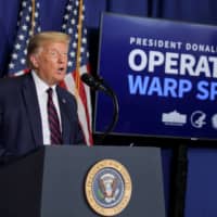 Under its rules to delete posts that have the potential to cause \"imminent harm,\" Facebook took down a video post on Wednesday by U.S. President Donald Trump in which he claimed that children are \"almost immune\" to COVID-19. | REUTERS