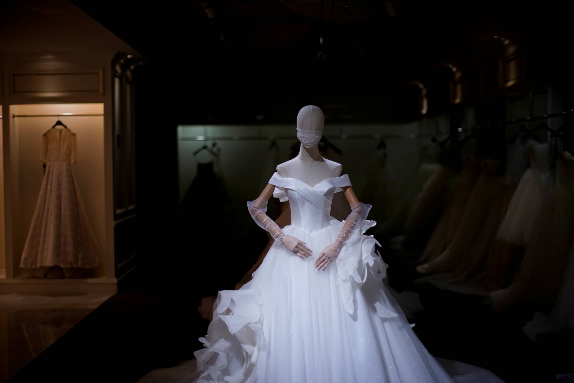 China s wedding gown city sees trade shrink as couples cut back