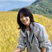 Quality control: Fifth-generation brewery owner Rumiko Obata checks the rice used to make sake at her family’s brewery on Sado Island. | COURTESY OF OBATA SHUZO
