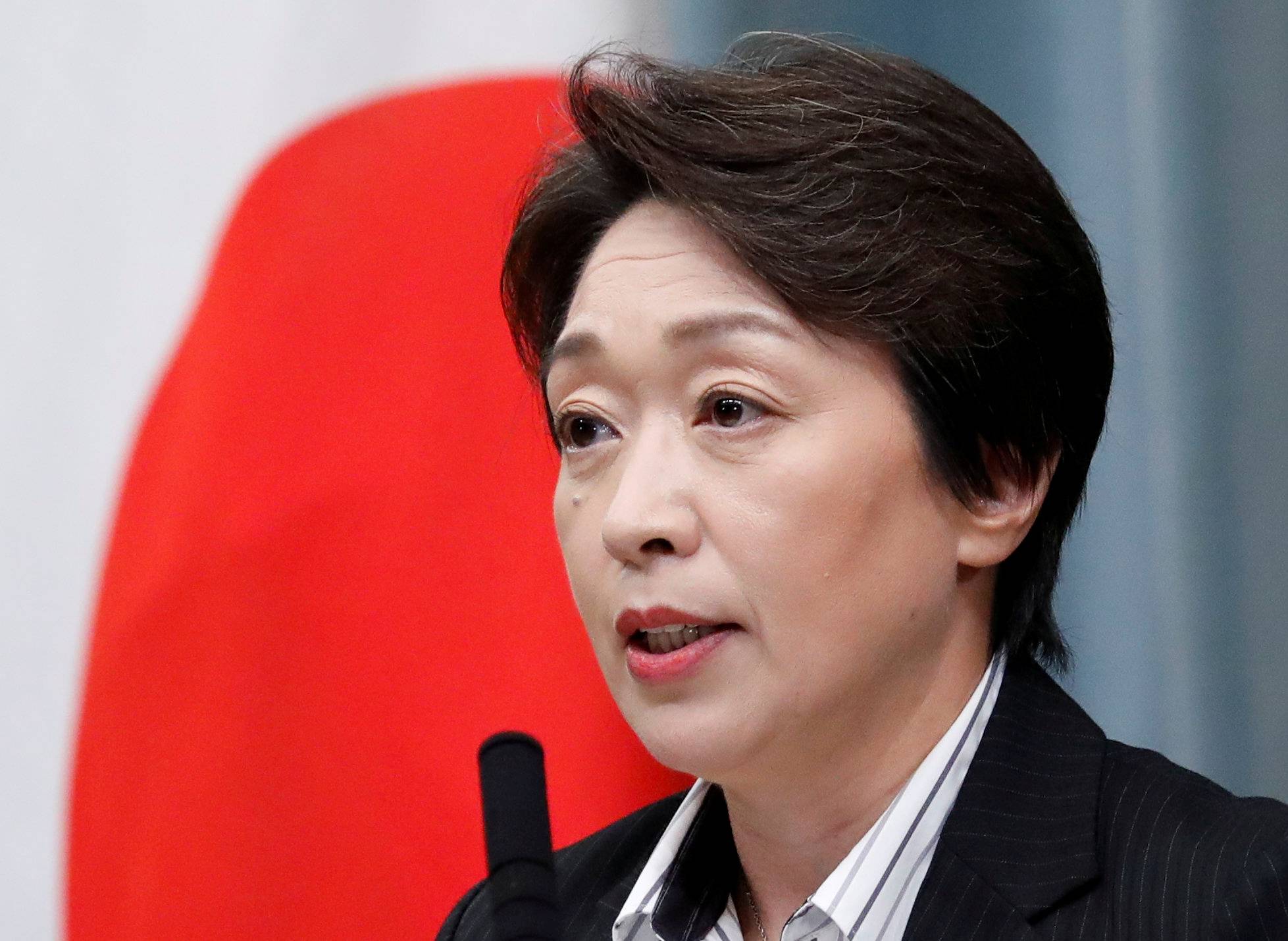 Olympic Minister Seiko Hashimoto attends a news conference at Prime Minister Shinzo Abe's official residence on Sept. 11, 2019. | REUTERS