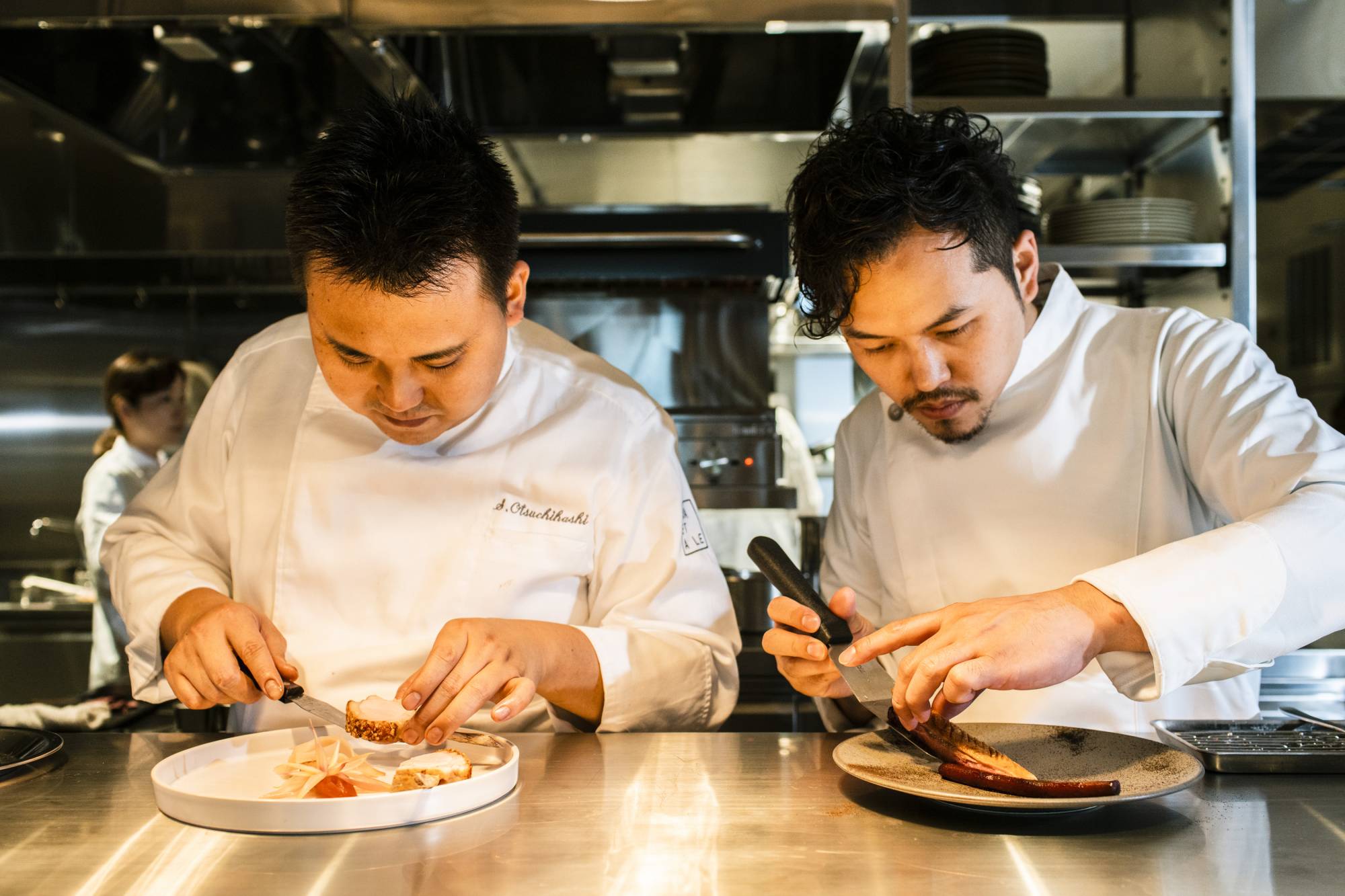 Tag team: Upstairz executive chef Shinya Otsuchihashi (left) and head chef Yasushi Yamada | 