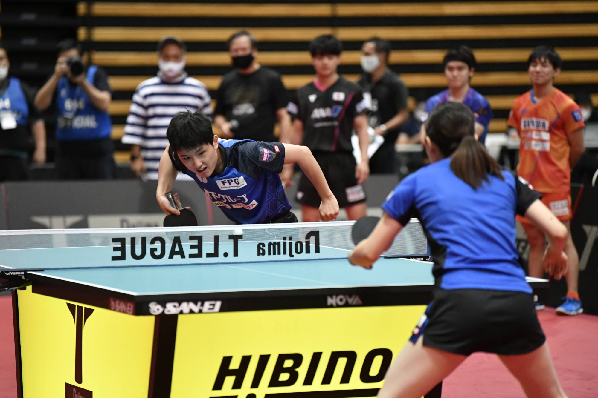 Japans table tennis players assemble for first exhibition since pandemic