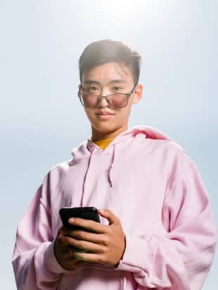 Justin Zheng, 19, one of the founders of Gen Z Mafia: 'Yeah, we build some meme products, but we also build mission-driven things. We want to build a more positive internet, things that help people.' | JASON HENRY / THE NEW YORK TIMES