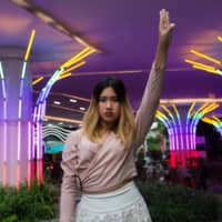 Sirin Mungcharoen, a student protest leader, says she was mocked by male activists for promoting feminism and LGBTQ rights as integral to democracy. | AMANDA MUSTARD / THE NEW YORK TIMES