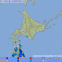 The epicenter of the earthquake that occurred on Sept. 12 at 11:44 a.m. is located in Miyagi Prefecture | JAPAN METEOROLOGICAL AGENCY