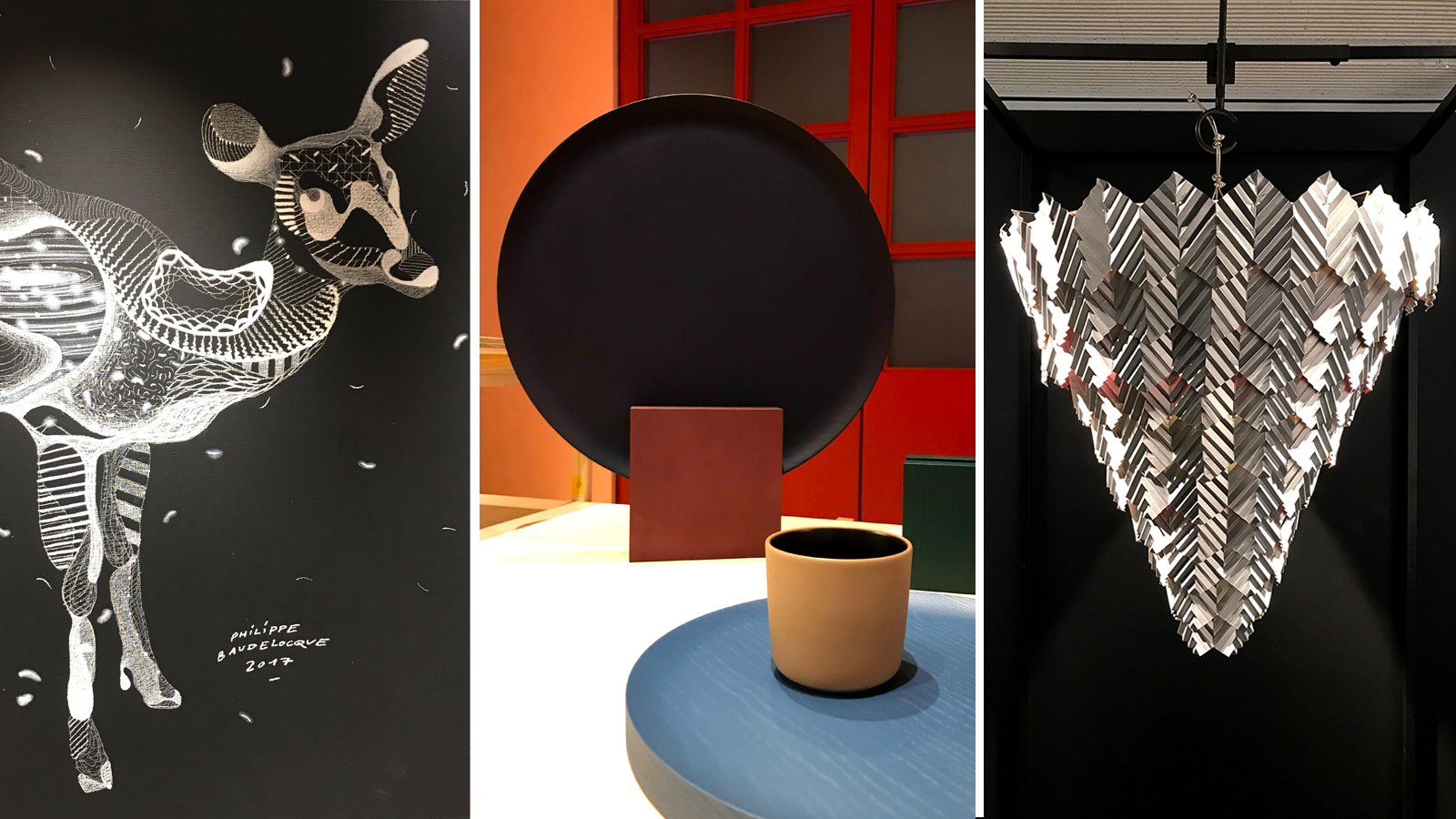 Selections from Designart Tokyo 2020: Works by (from left) Philippe Baudelocque, Junichiro Oshima (Aida) and AaaM Architects | MIO YAMADA