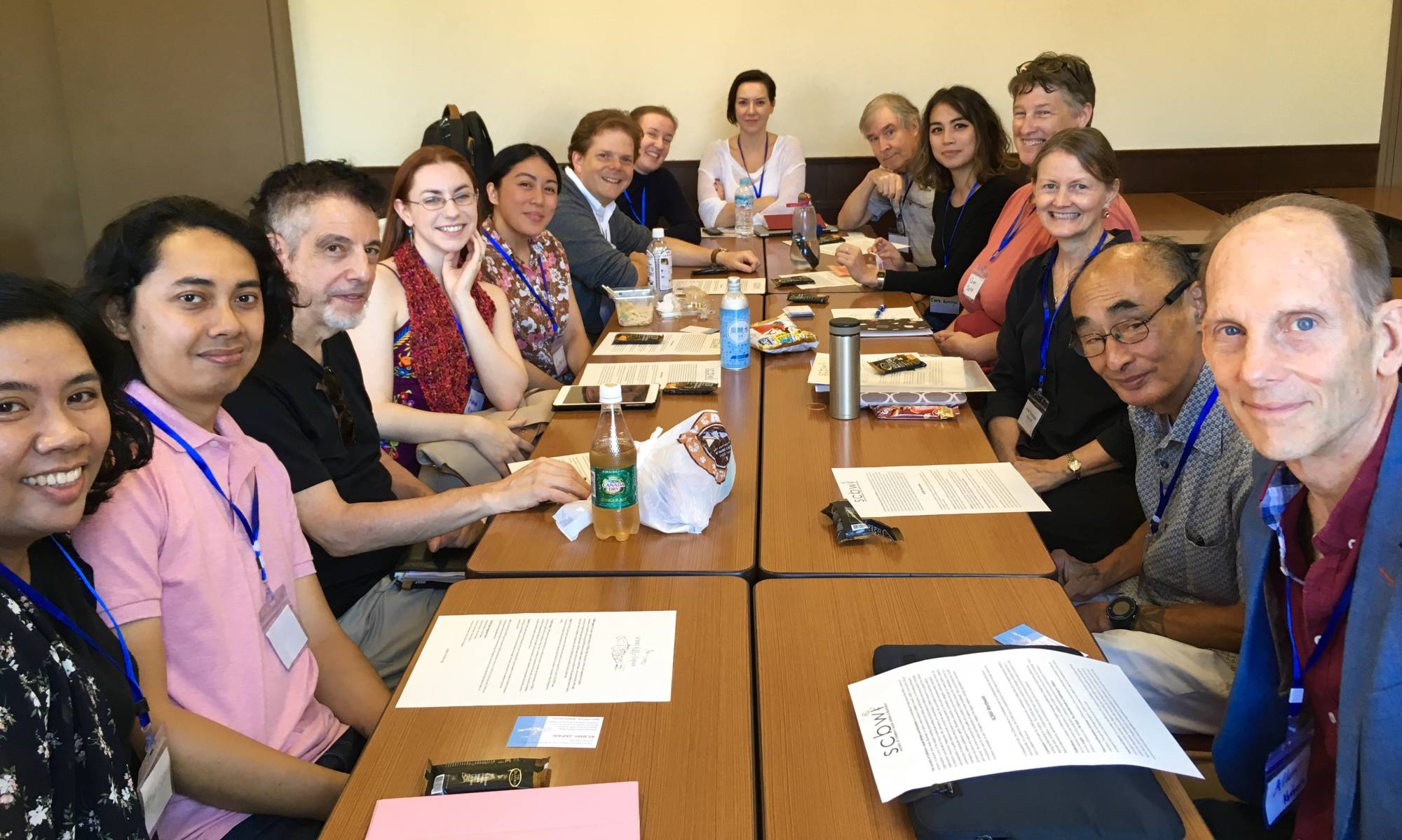 Let's talk character arcs: A discussion group at last year's Japan Writers Conference, which was held in Tokyo amid a typhoon. This year's pandemic has prompted the event to go online.  | SEITARO MATSUO
