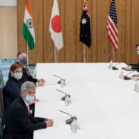 The real question being asked is who will join the Quad group of nations next.  | POOL / VIA REUTERS