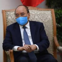 Vietnam\'s Prime Minister Nguyen Xuan Phuc at the Government Guesthouse in Hanoi on Sept. 30 | AFP-JIJI