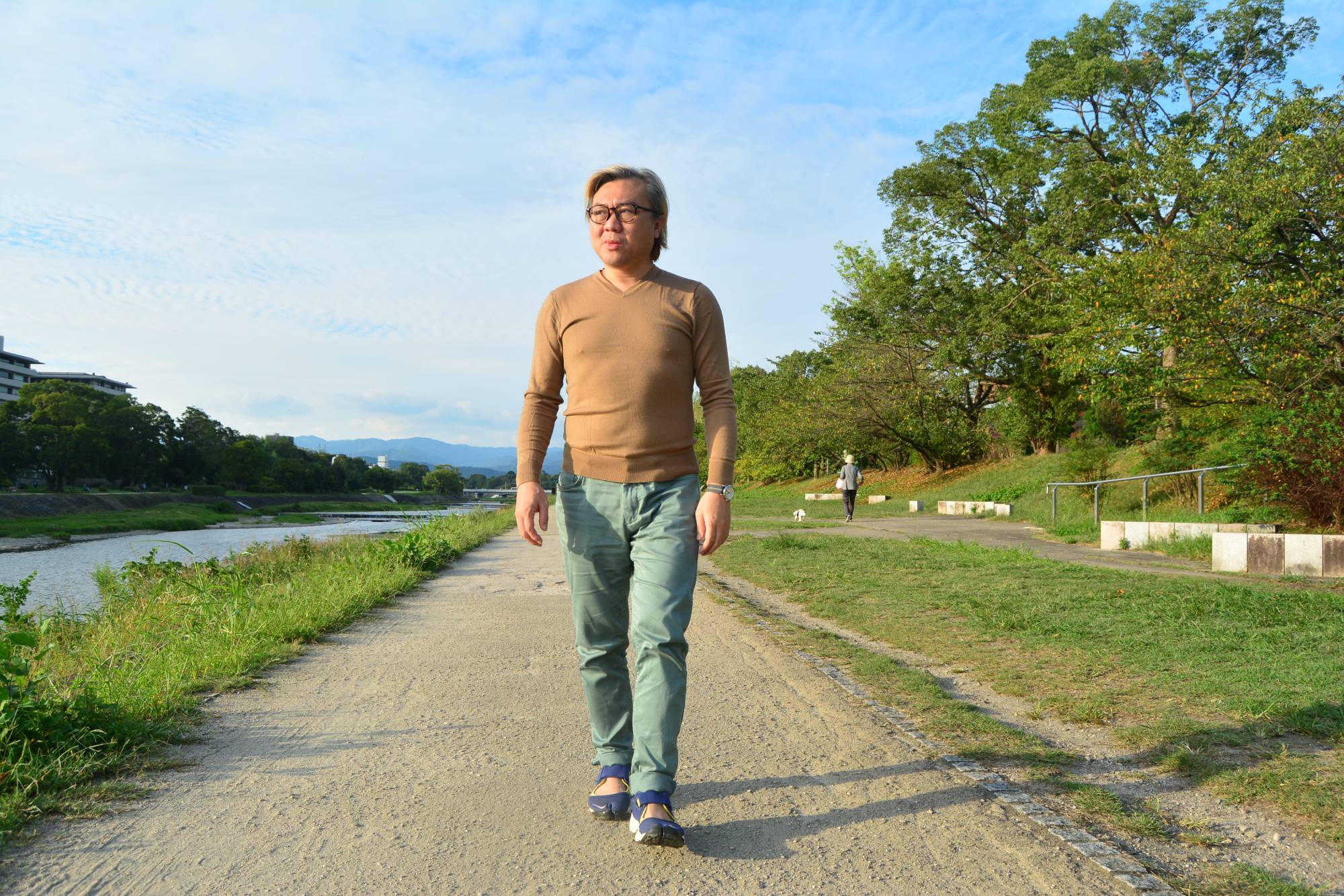 Pavin Chachavalpongpun, 49 year-old associate professor at Kyoto University, has become an inspiring figure for young protesters in Thailand. | Joel Tansey