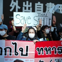 The Thai community in Japan has joined the movement, with demonstrations held in Tokyo in recent weeks. | RYUSEI TAKAHASHI
