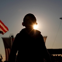 A child attends a campaign rally for U.S. President Donald Trump in Butler, Pennsylvania, on Saturday. | REUTERS