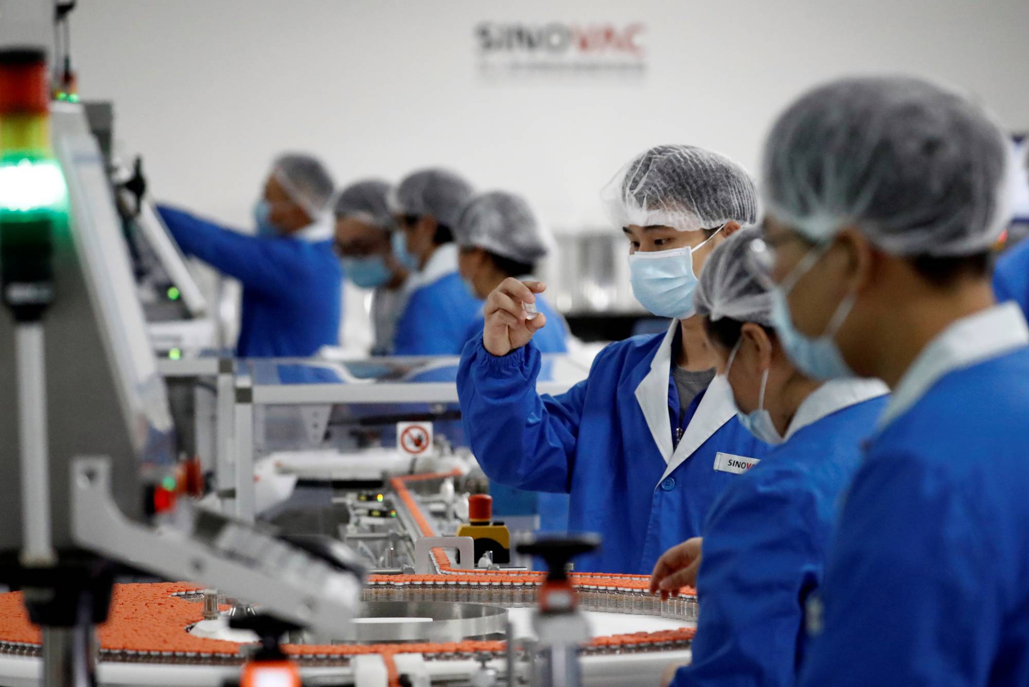 A packaging facility of the Chinese vaccine-maker Sinovac Biotech. The company is developing an experimental COVID-19 vaccine. | REUTERS 