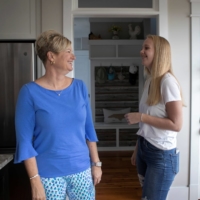Joe Biden supporters Denise Armistead Auton, 46, and her daughter Hannah, 13, are at odds over politics with Denise\'s husband, Jeff. | REUTERS
