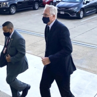 Christopher Miller, currently director of the National Counterterrorism Center, arrives at the Pentagon shortly after U.S. President Donald Trump announced that Miller will become acting U.S. Secretary of Defense after the president fired defense chief Mark Esper in Washington on Monday. | REUTERS