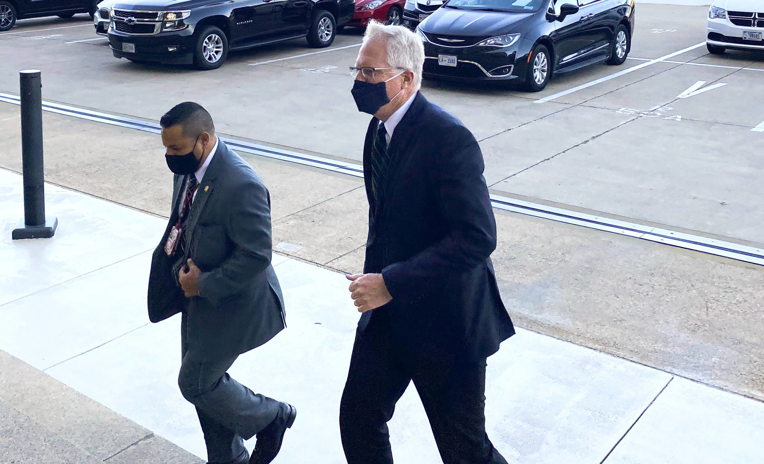 Christopher Miller, currently director of the National Counterterrorism Center, arrives at the Pentagon shortly after U.S. President Donald Trump announced that Miller will become acting U.S. Secretary of Defense after the president fired defense chief Mark Esper in Washington on Monday. | REUTERS