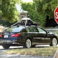 An autonomous version of Acura\'s RLX Sport Hybrid SH-AWD undergoes testing at a facility in Concord, California, in 2016. | REUTERS