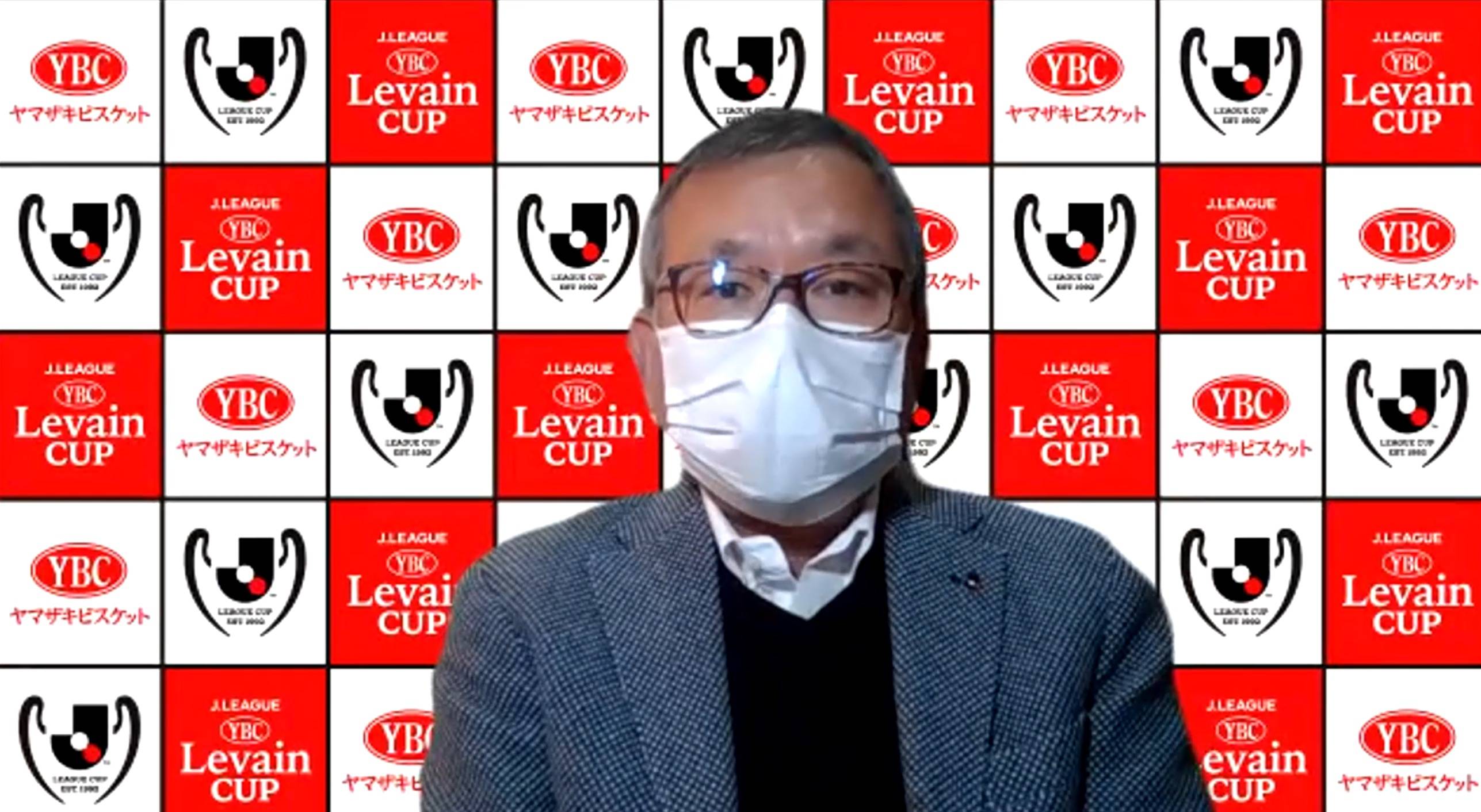 J. League chairman Mitsuru Murai speaks to reporters during an online news conference on Thursday. | DAN ORLOWITZ