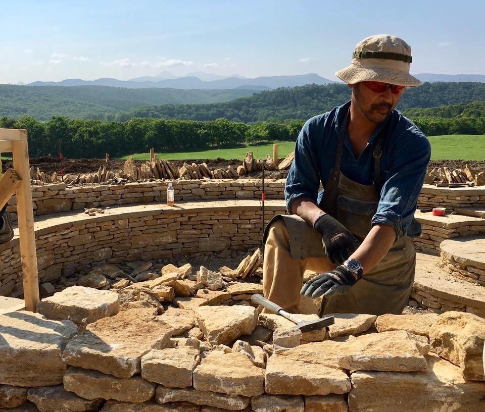 Teruki Kamiya is a professional member of The Dry Stone Walling Association of Great Britain, holding three of its four qualifications and permission to provide lessons to candidates ahead of their travel to England for testing. | COURTESY OF TERUKI KAMIYA