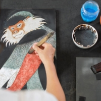 Lacquer artist Saeko Ando at work in Hoi An, Vietnam | COURTESY OF SAEKO ANDO
