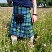 Hitomi Nomura\'s first men\'s kilt
 | COURTESY OF HITOMI NOMURA
