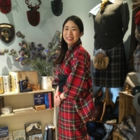 A prototype tartan kimono by Hitomi Nomura | COURTESY OF HITOMI NOMURA

