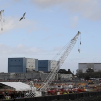 Nuclear reactors A and B at the Hinkley Point nuclear power station near Cannington, southwest England | REUTERS 