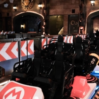The Super Mario Kart attraction at Super Nintendo World is seen inside the Universal Studios Japan theme park in Osaka on Monday. | BLOOMBERG