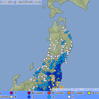 The epicenter of the earthquake that occurred on Nov. 22 at 7:06 p.m. is located in Ibaraki Prefecture | JAPAN METEOROLOGICAL AGENCY