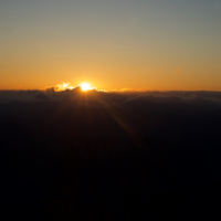 Photo: Sunrise above Yamanashi Prefecture, Jan. 1, 2020. | OSCAR BOYD