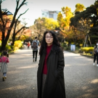 Safe haven: Novelist Yu Miri says that literature became her refuge as a child, when classmates bullied her for being an ethnic Korean in Japan. | NORIKO HAYASHI / THE NEW YORK TIMES