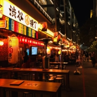 The newly opened collection of traditional Japanese pubs located at Shibuya Yokocho is part of the Miyashita Park development site. | REBECCA SAUNDERS
