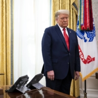 U.S. President Donald Trump in the Oval Office of the White House on Thursday. Trump has continued to denounce the results of the election.  | DOUG MILLS / THE NEW YORK TIMES
