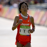 Japan\'s Mai Ito competes during the women\'s marathon at the 2016 Rio Olympics.  | REUTERS