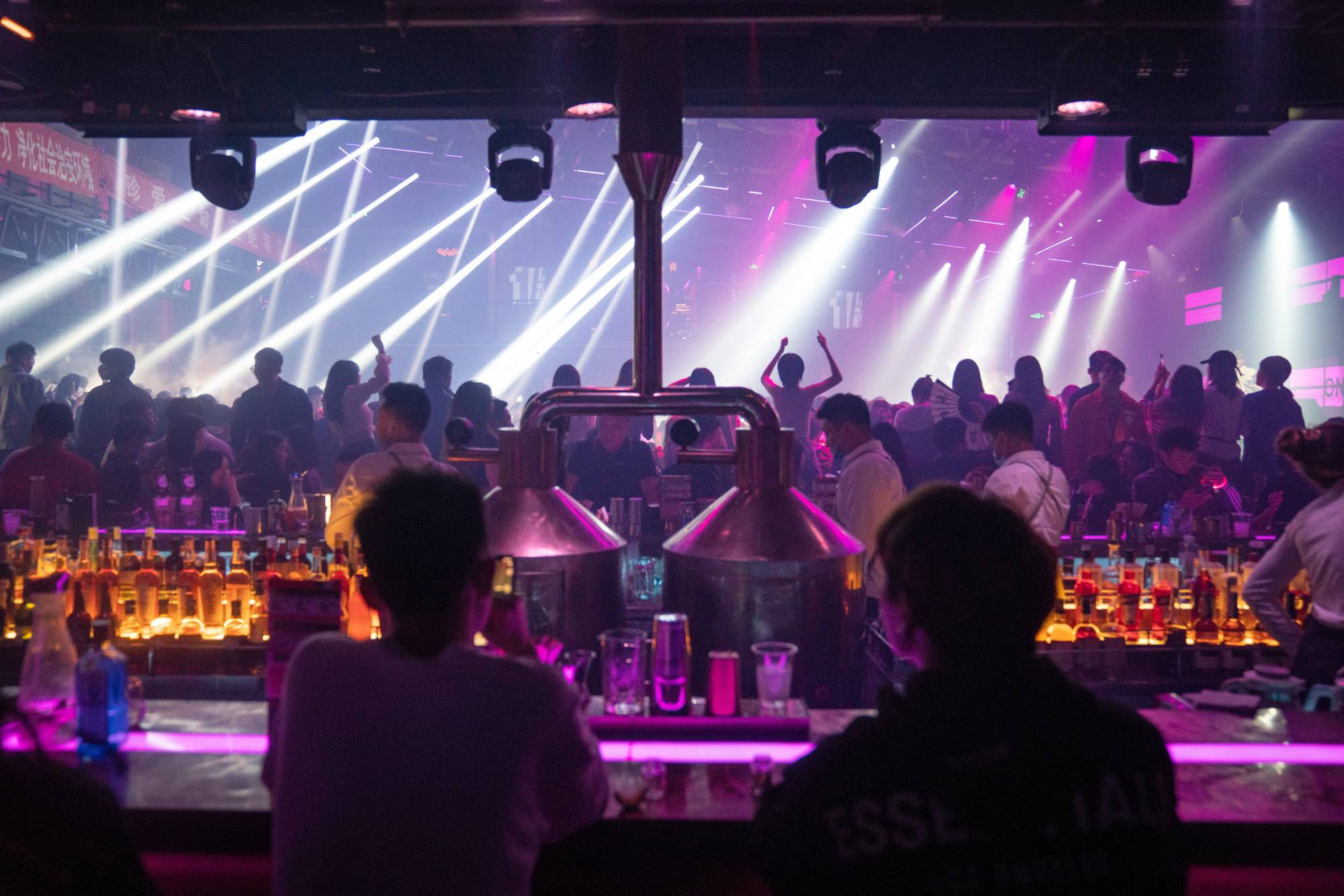 A nightclub in Beijing in October. The theme of China as triumphantly vindicated against critics has real public appeal these days, including among the youth. | Bloomberg