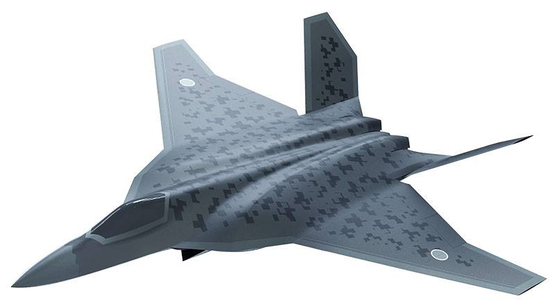A computer-generated image of Japan's next-generation fighter jet, which will replace the F-2 | DEFENSE MINISTRY / VIA KYODO