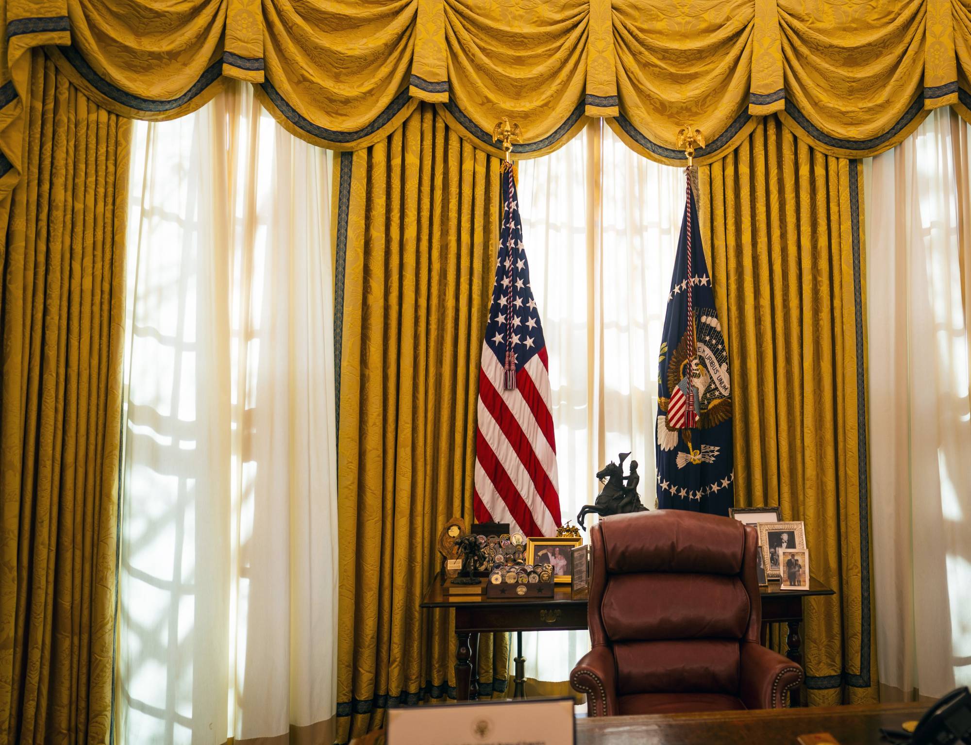 U.S. President Donald Trump’s empty desk chair in the Oval Office on Dec. 3. Trump has yet to announce if he will run again in 2024. | Doug Mills/The New York Times