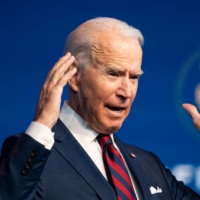 U.S. President-elect Joe Biden speaks during an event at The Queen Theater in Wilmington, Delaware, on Saturday.  | AFP-JIJI