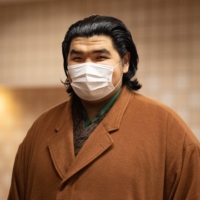 Hokuseiho attends the All-Japan Sumo Championships at Ryogoku Kokugikan on Dec. 6. | JOHN GUNNING