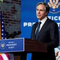 Antony Blinken, U.S. President-elect Joe Biden\'s nominee for secretary of state, speaks as Biden announces his national security nominees and appointees at his transition headquarters in Wilmington, Delaware, on Nov. 24. | REUTERS