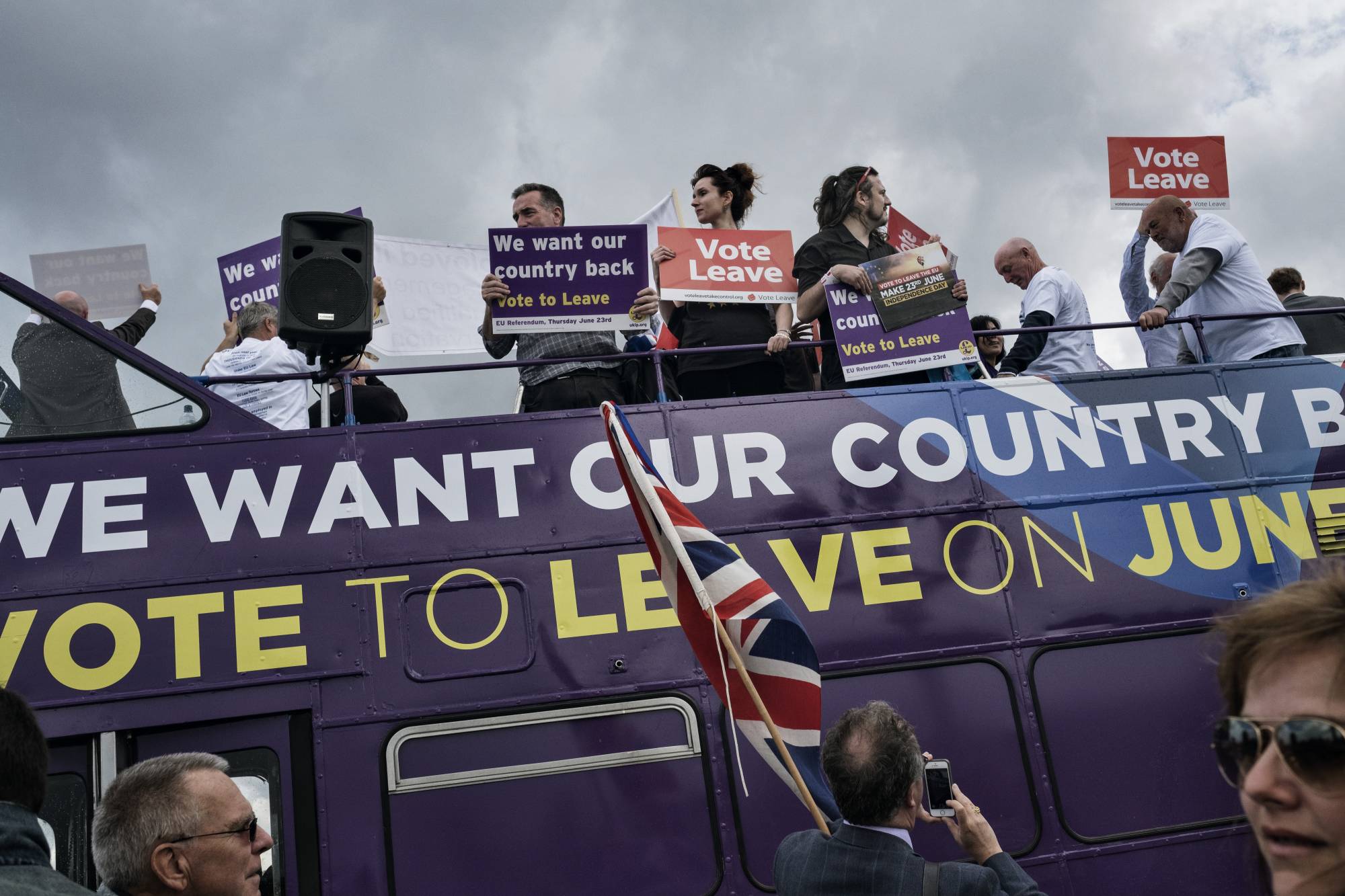 A Brexit rally in London in June 2016. The idea of an agile 