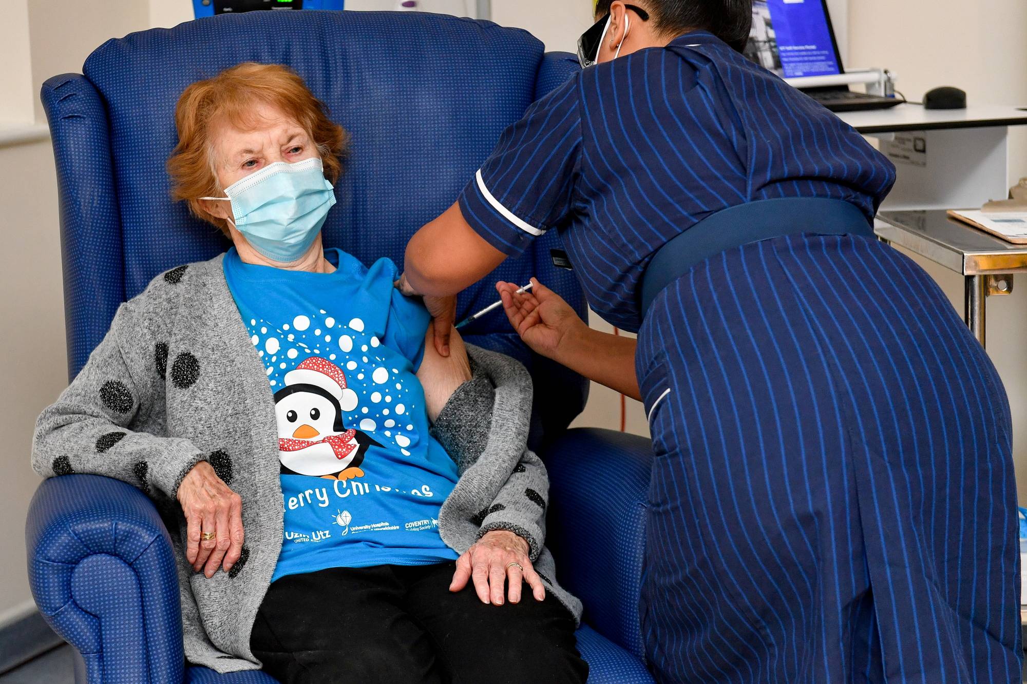 Another truly fascinating achievement was the speed at which the world’s scientific community came together to create a vaccine for COVID-19. Margaret Keenan was the first patient in Britain to receive the shot on Dec. 8 at the start of the largest-ever immunization program in the country’s history. | POOL / VIA REUTERS