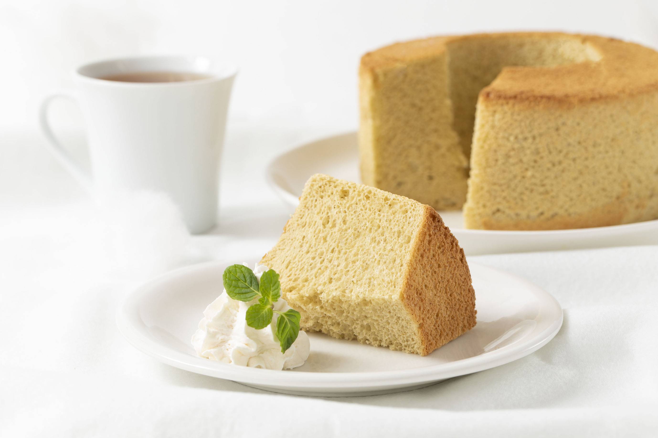 This chiffon cake is made from silkworms. | Courtesy of Ellie Inc.