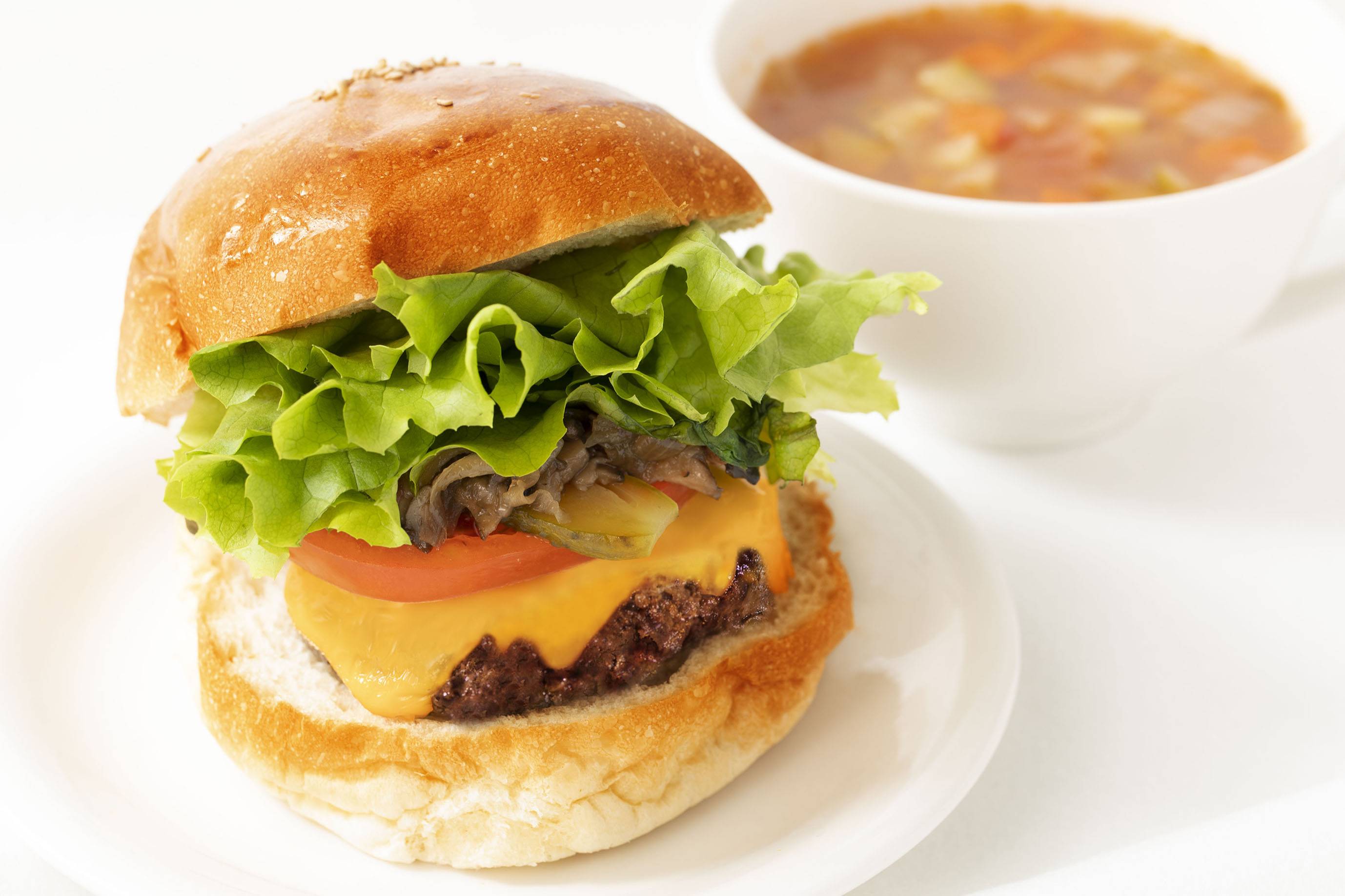 Ellie Inc. makes cheeseburgers and soup made with silkworms. | Courtesy of Ellie Inc.